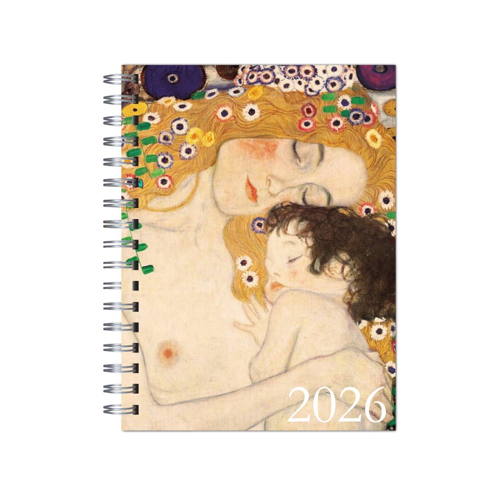 Agenda 2026 tapa dura mod. 6503 "Maternidad de Klimt" en caja para regalo