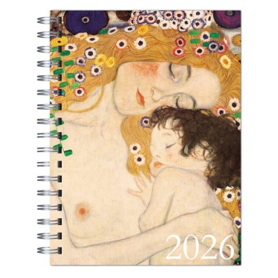 Agenda 2026 tapa dura mod. 6503 "Maternidad de Klimt" en caja para regalo