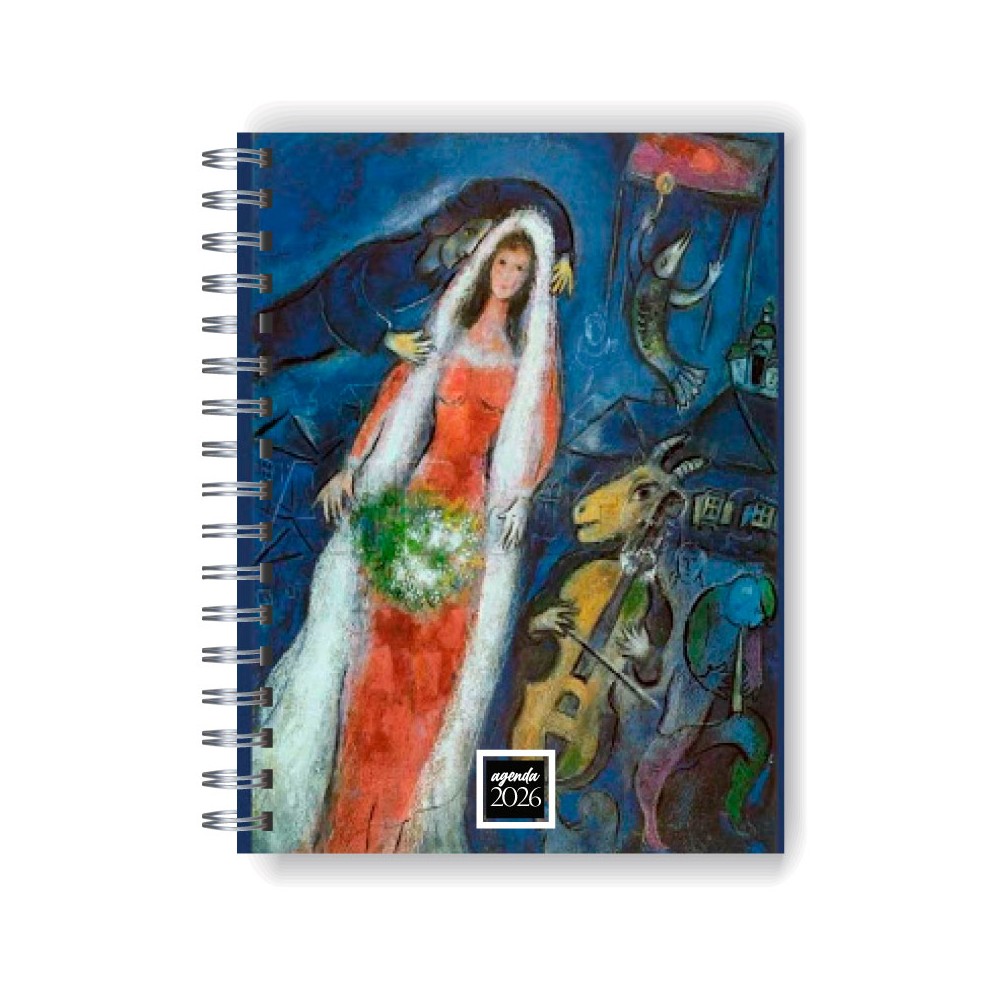 Agenda 2026 tapa dura mod. 6502 "Chagall" en caja para regalo