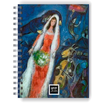 Agenda 2026 tapa dura mod. 6502 "Chagall" en caja para regalo