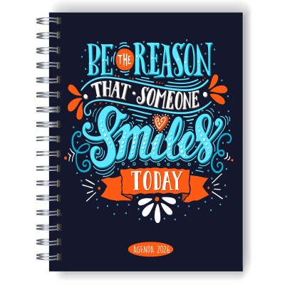 Agenda 2026 tapa dura mod. 5098 "Be the reason" en caja para regalo