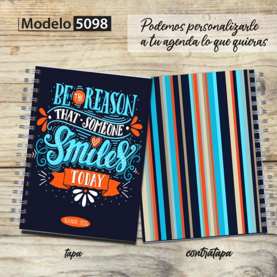 Agenda 2026 tapa dura mod. 5098 "Be the reason" en caja para regalo