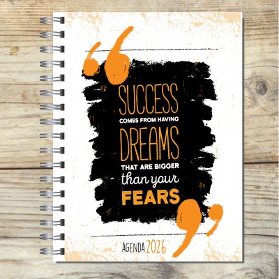 Agenda 2026 tapa dura mod. 5037 "Success"  en caja para regalo