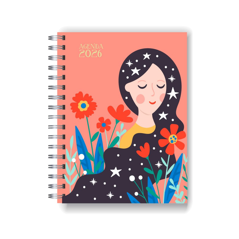 Agenda 2026 tapa dura mod. 5039 "Being a woman"  en caja para regalo