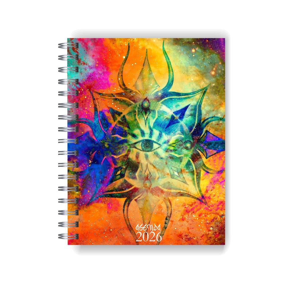 Agenda 2026 tapa dura mod. 5045 "Tercer ojo Chakra" en caja para regalo