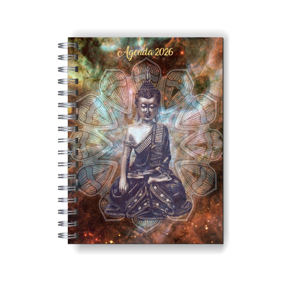 Agenda 2026 tapa dura mod. 5054 "Budha" en caja para regalo