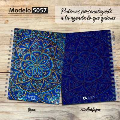 Agenda 2026 tapa dura mod. 5057 "Mandala Spots" en caja para regalo