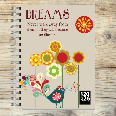 Agenda 2026 tapa dura mod. 5064 "Dreams" en caja para regalo