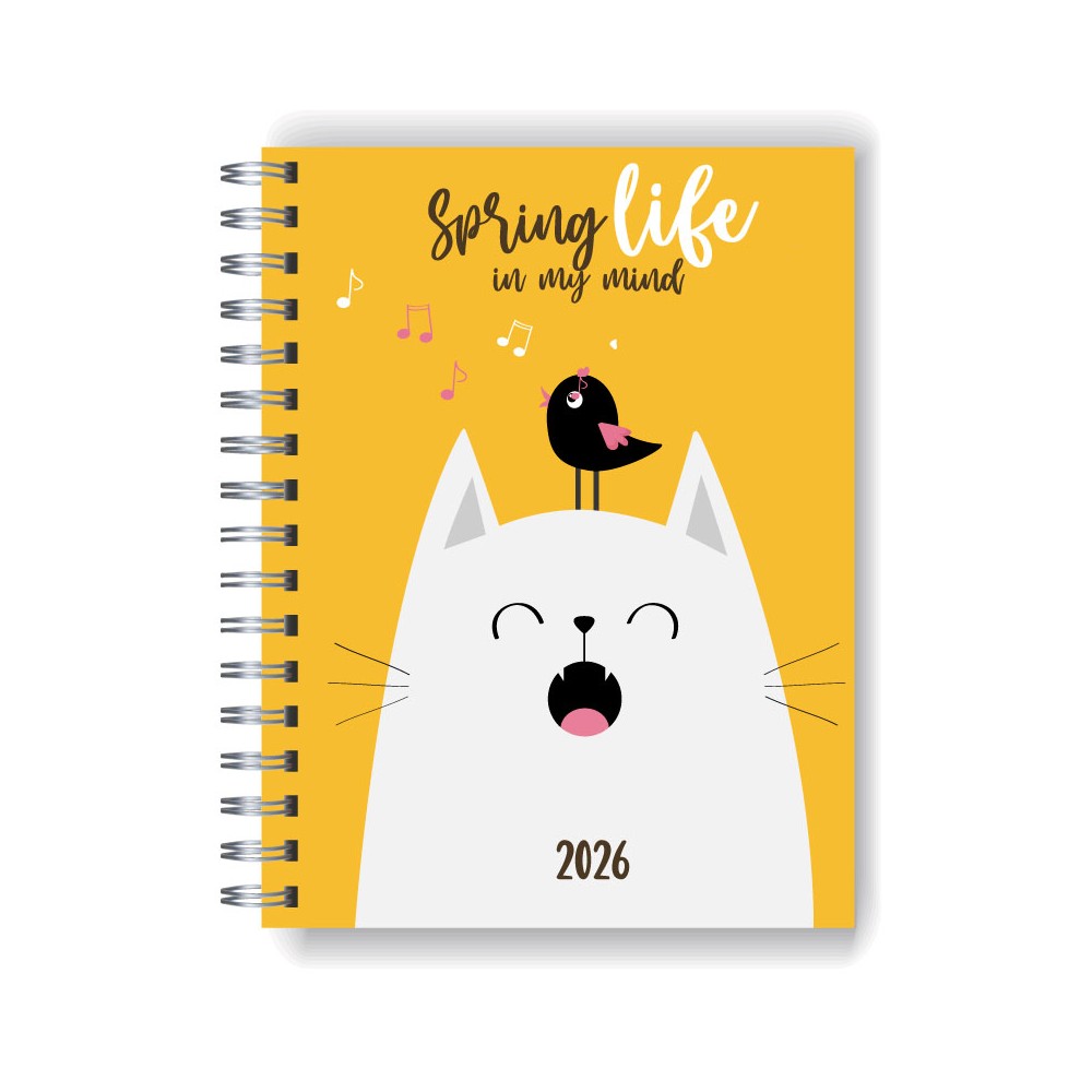 Agenda 2026 tapa dura mod. 5070 "Spring" en caja para regalo