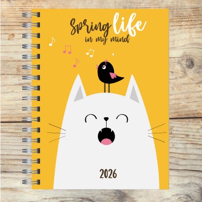 Agenda 2026 tapa dura mod. 5070 "Spring" en caja para regalo