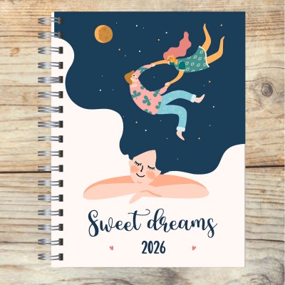 Agenda 2026 tapa dura mod. 5073 "Sweet Dreams" en caja para regalo