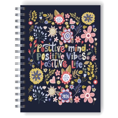 Agenda 2026 tapa dura mod. 5079 "Positive" en caja para regalo