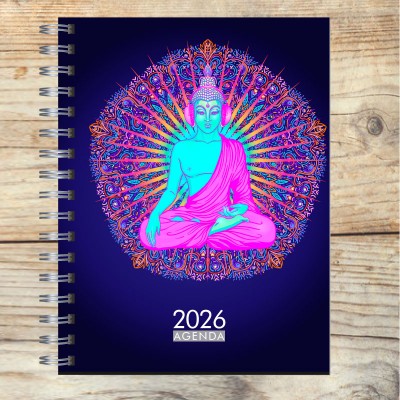 Agenda 2026 tapa dura mod. 5082 "Buda" en caja para regalo