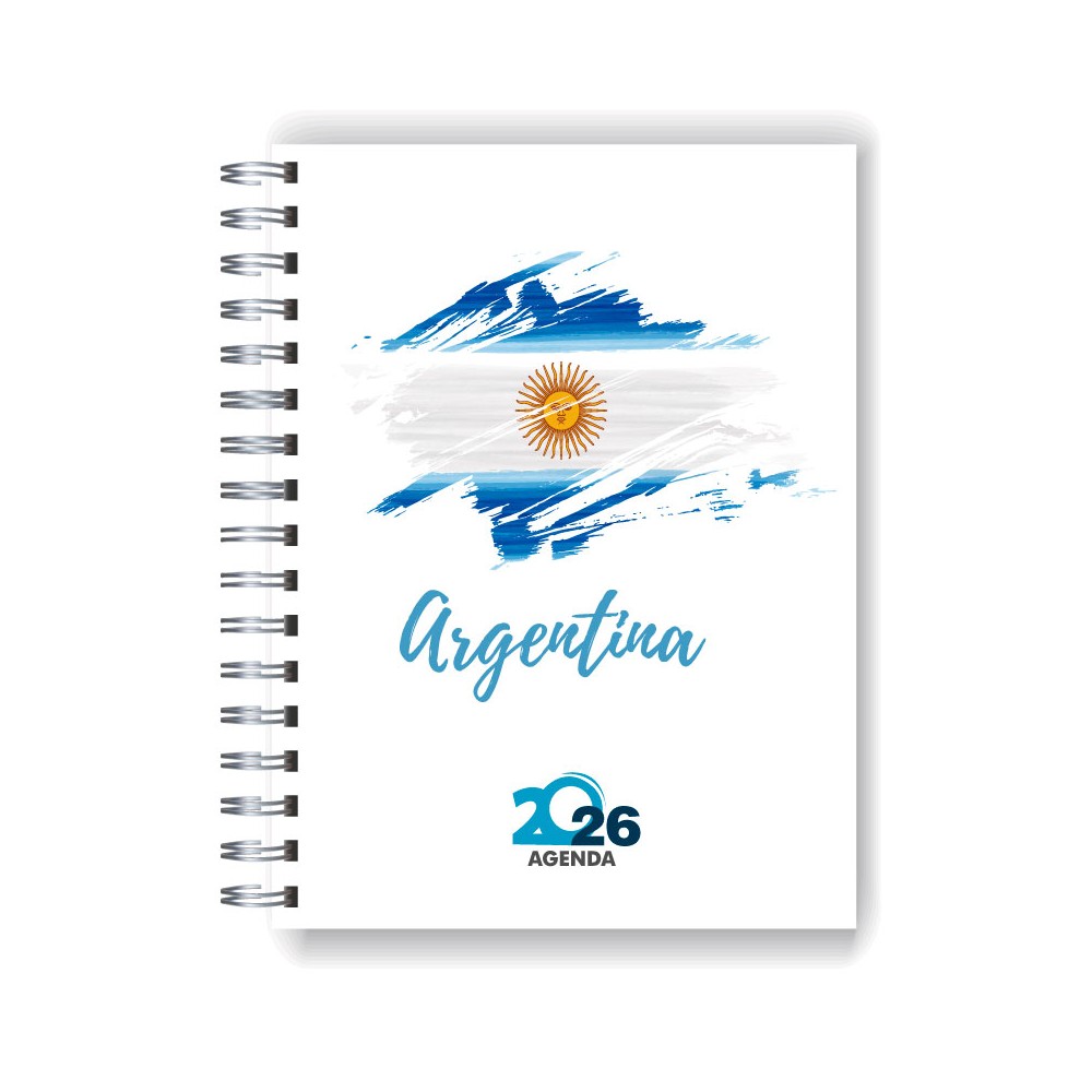 Agenda 2026 tapa dura mod. 5086 "Argentina" en caja para regalo