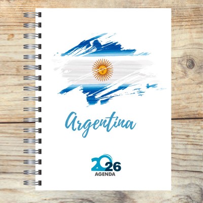 Agenda 2026 tapa dura mod. 5086 "Argentina" en caja para regalo