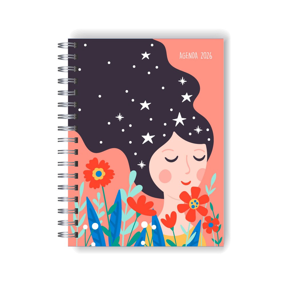 Agenda 2026 tapa dura mod. 5094 "Women" en caja para regalo