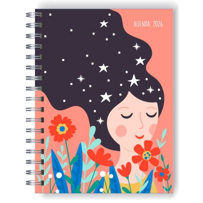 Agenda 2026 tapa dura mod. 5094 "Women" en caja para regalo