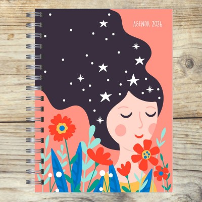 Agenda 2026 tapa dura mod. 5094 "Women" en caja para regalo
