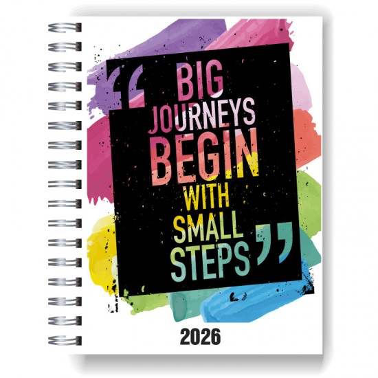 Agenda 2026 tapa dura mod. 5008 "Big Journey" en caja para regalo