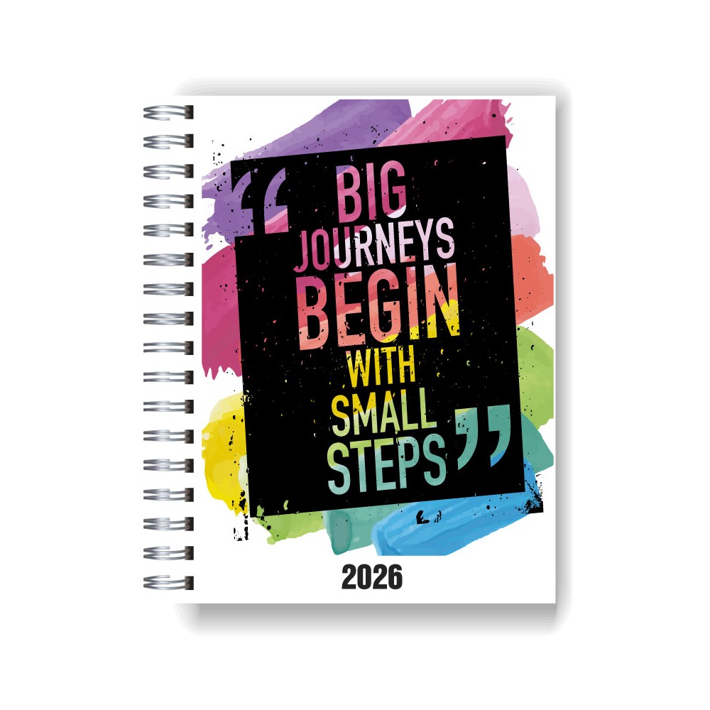 Agenda 2026 tapa dura mod. 5008 "Big Journey" en caja para regalo