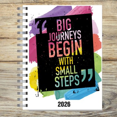 Agenda 2026 tapa dura mod. 5008 "Big Journey" en caja para regalo
