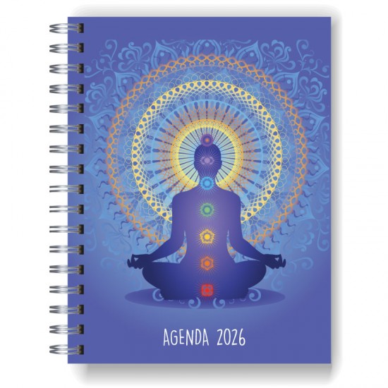 Agenda 2026 tapa dura mod. 5015 "Budha3" en caja para regalo