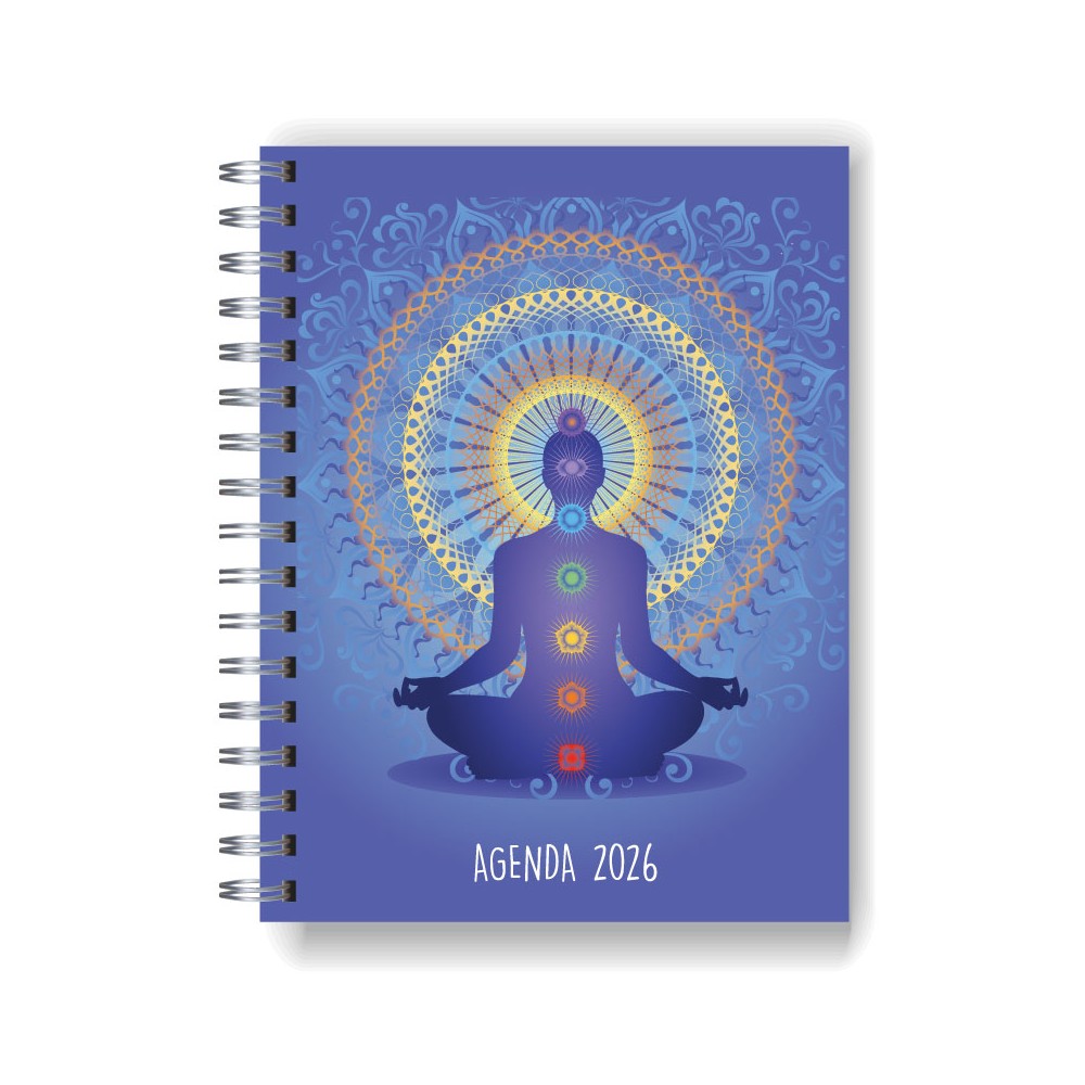Agenda 2026 tapa dura mod. 5015 "Budha3" en caja para regalo