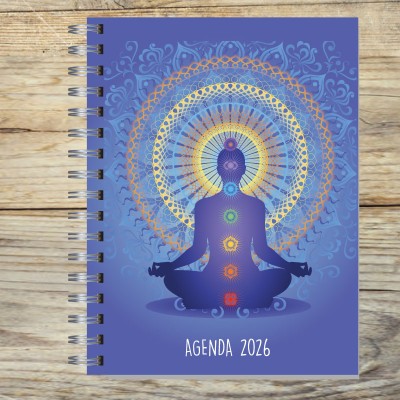 Agenda 2026 tapa dura mod. 5015 "Budha3" en caja para regalo
