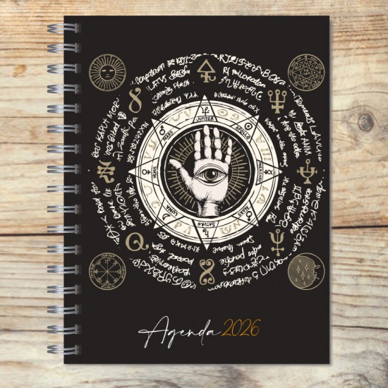 Agenda 2026 tapa dura mod. 5018 "Zodiac 2" en caja para regalo