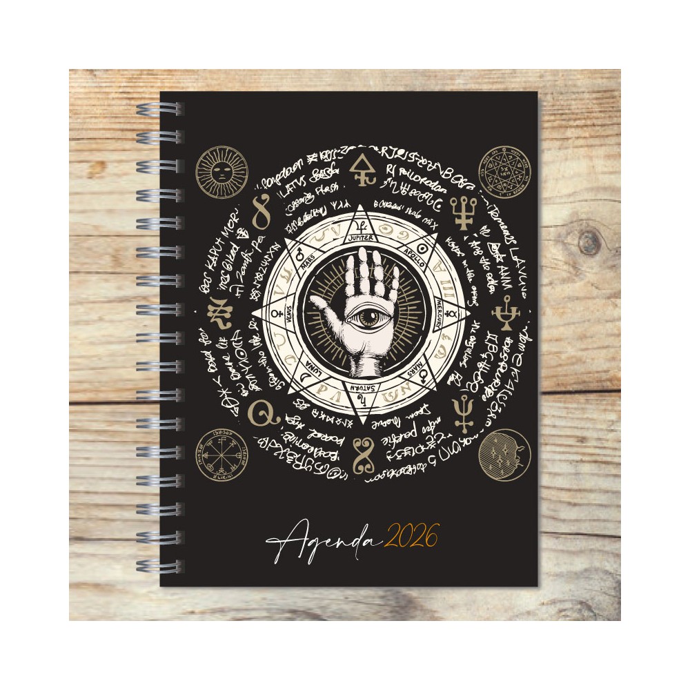 Agenda 2026 tapa dura mod. 5018 "Zodiac 2" en caja para regalo
