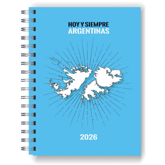 Agenda 2026 tapa dura mod. 4998 "Malvinas" en caja para regalo
