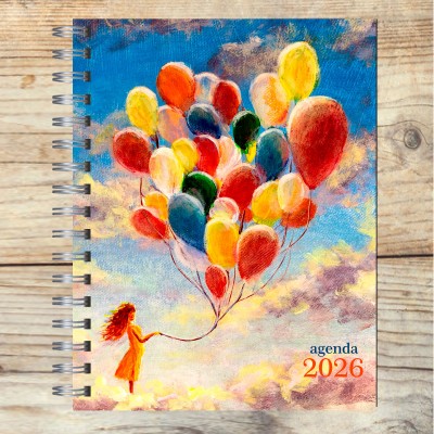 Agenda 2026 tapa dura mod. 4995 "gloves" en caja para regalo