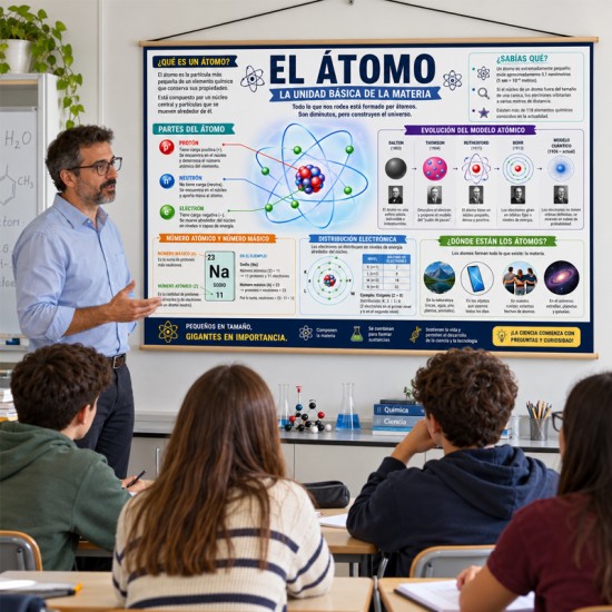Poster en Lona El Atomo de 120 x 80 cms.