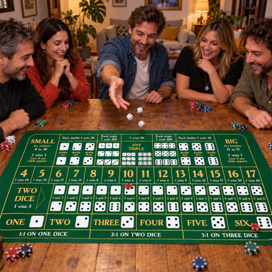 Lona para juego de Dados Sicbo en distintas medidas personalizable