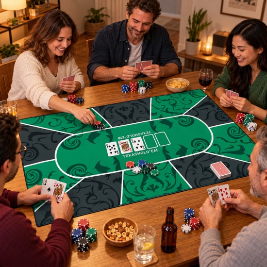 Lona para juego de Poker Hold´Em en distintas medidas personalizable