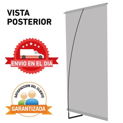 banner  con portabanner 1 tensor vista posterior