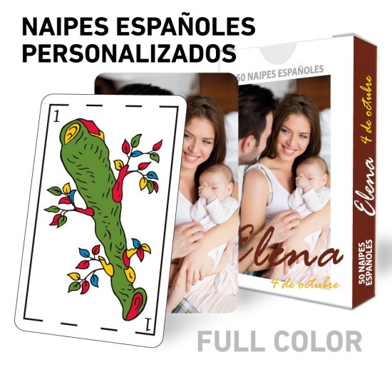 20 cajas de Naipes Españoles totalmente personalizados