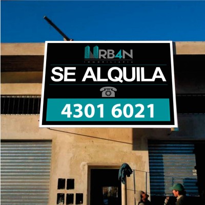 Cartel impreso en lona para inmobiliarias