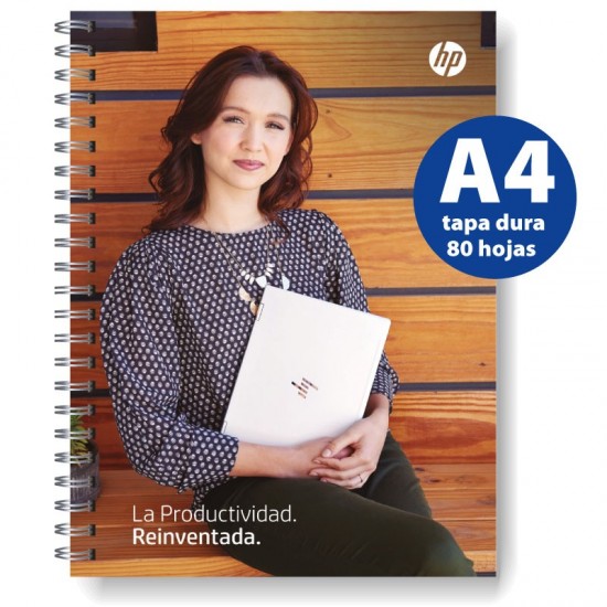 Cuadernos tapa dura con logo formato A4