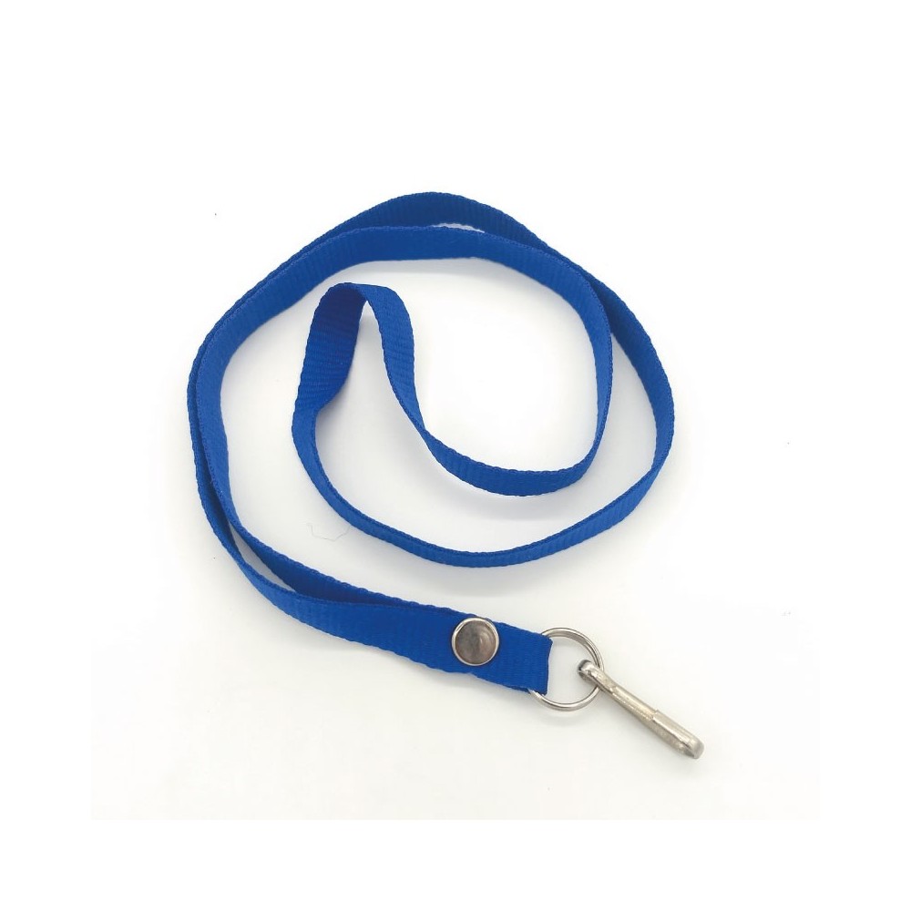 110 Cintas portacredenciales sin impresión en poliéster de 12 mm de ancho