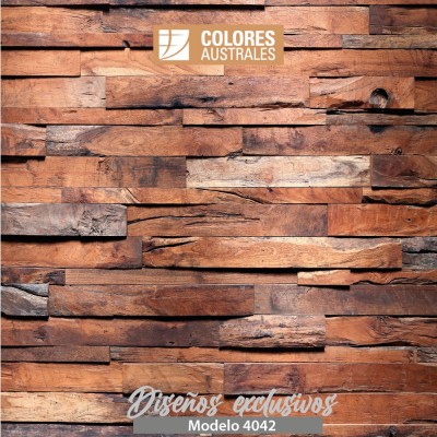 Mod. 4042 - Vinilo para pared old wood tiles