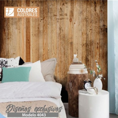 Mod. 4043 - Vinilo para pared old cedar