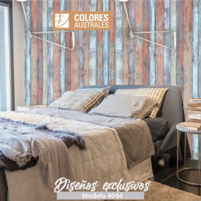 Mod. 4044 - Vinilo para pared Old painted wood