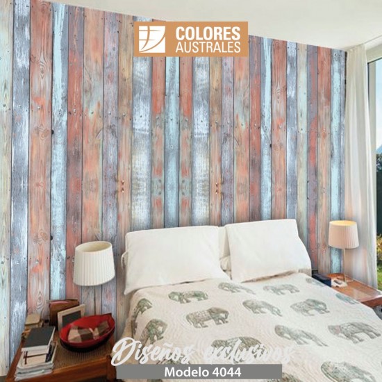 Mod. 4044 - Vinilo para pared Old painted wood
