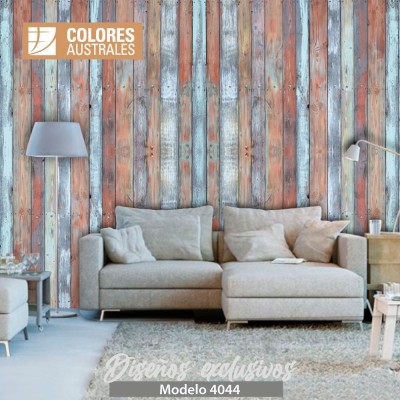 Mod. 4044 - Vinilo para pared Old painted wood