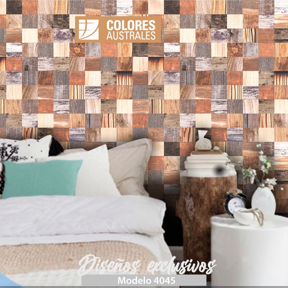 Mod. 4045 - Vinilo para pared tipo madera Squares