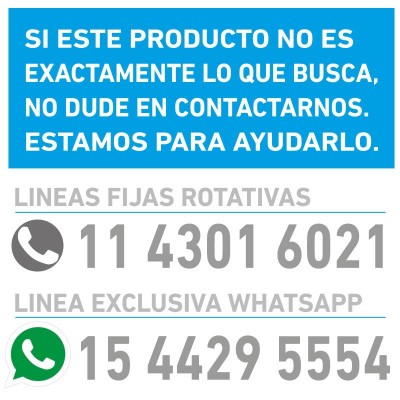 telefonos 43016021 o whatsapp 15 4429 5554