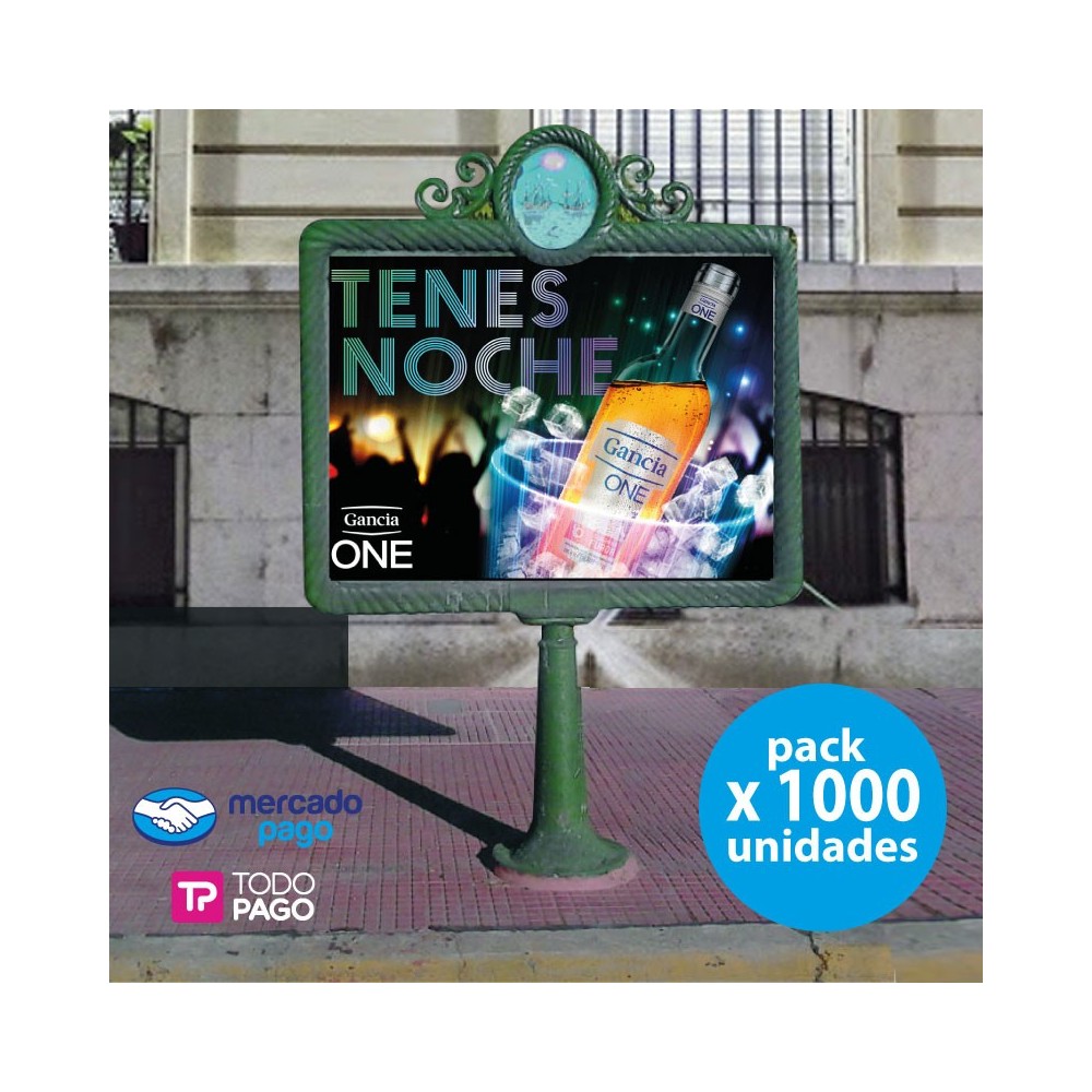 1000 Carteles/Afiches para vía pública 148 x 110 cms. 1000 Carteles/Afiches para vía pública 148 x 110 cms.