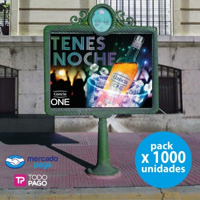 1000 Carteles/Afiches para vía pública 148 x 110 cms.