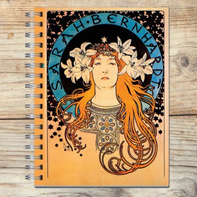 Cuaderno Alphonse Mucha Sarah Bernhardt